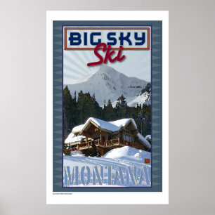 Póster TRAVEL-Montana-Big Sky