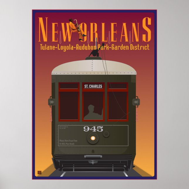 Póster TRAVEL-Nueva Orleans (Frente)