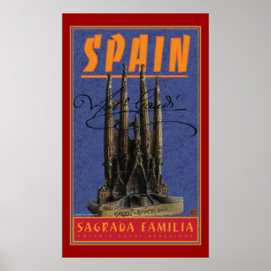 Póster TRAVEL-Spain-Gaudi