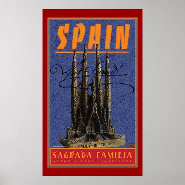 Póster TRAVEL-Spain-Gaudi (Frente)
