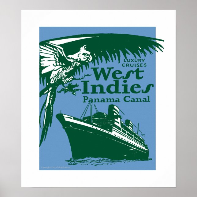 Póster TRAVEL-West Indies (Frente)
