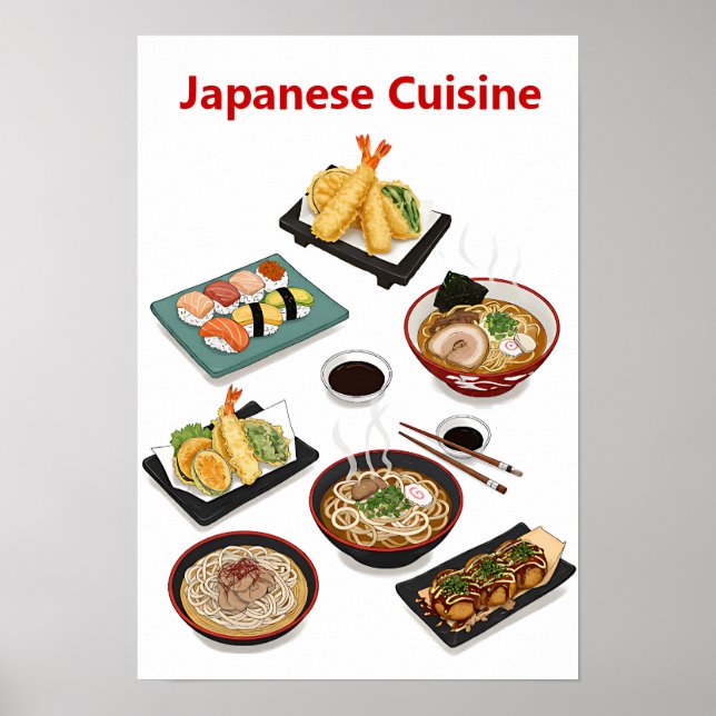 Póster Travesía culinaria a través de la cocina japonesa (Frente)