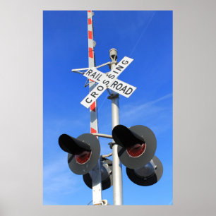 Póster Travesía de ferrocarril