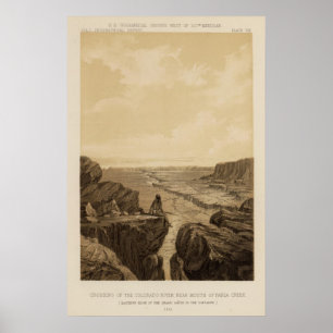 Póster Travesía, el río Colorado cerca de la cala de