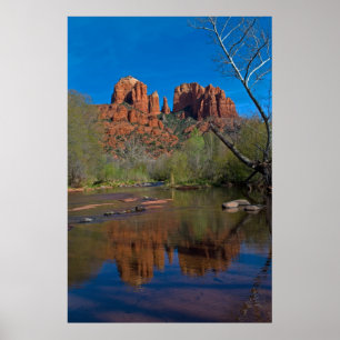 Póster Travesía roja de la roca en el invierno 4038 de