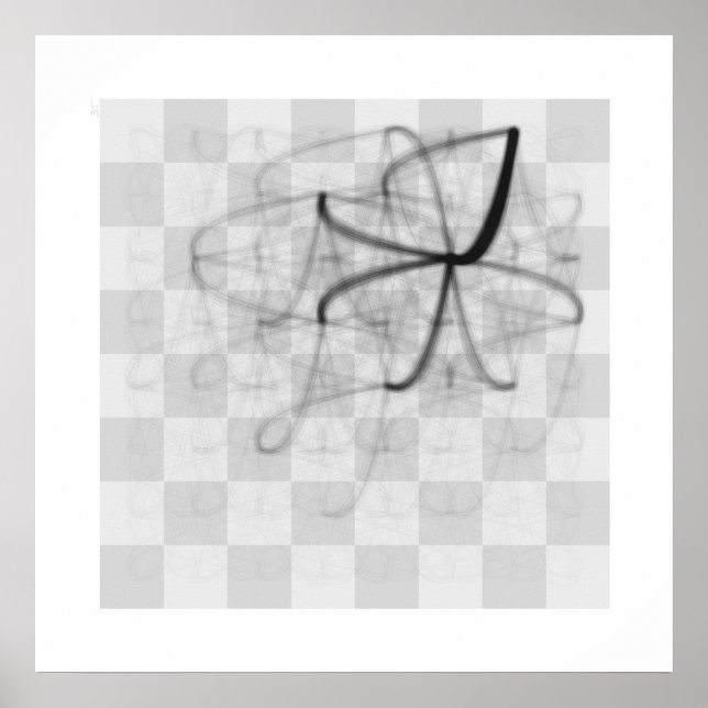 Póster Travesías de piezas de ajedrez (caballero del Rey  (Frente)