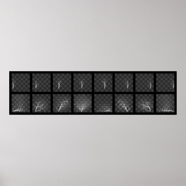 Póster Travesías de piezas de ajedrez (lado blanco) (Frente)