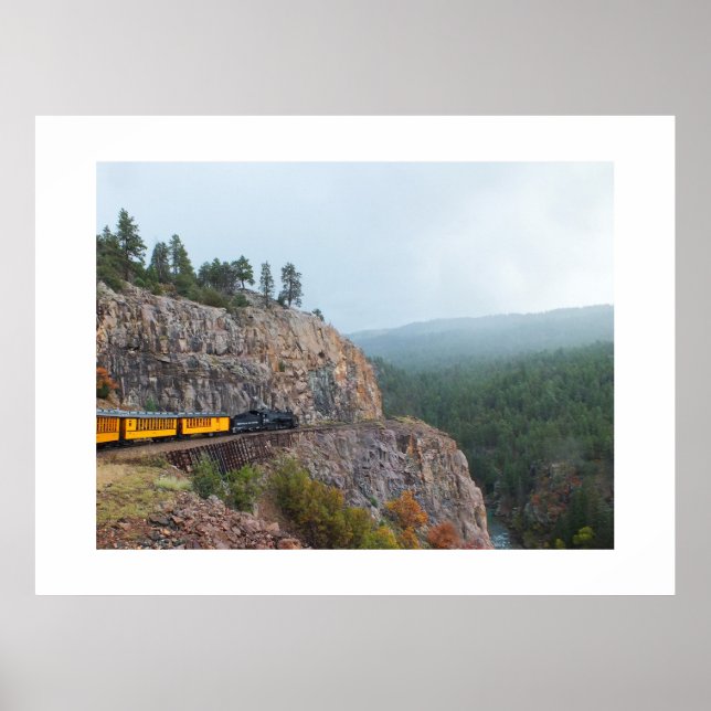 Póster Trayecto en tren de vapor a Silverton (Frente)