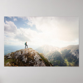 Póster Trayectoria de montaña