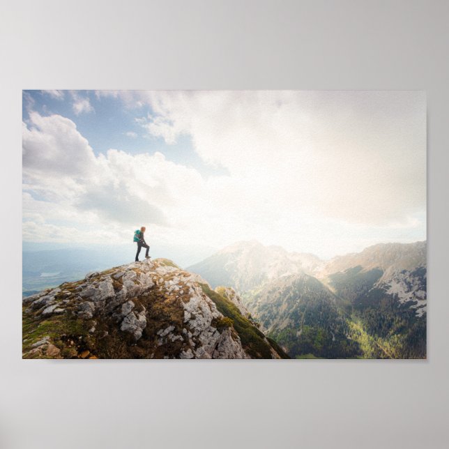 Póster Trayectoria de montaña (Frente)