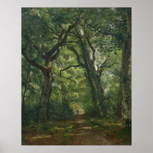 Póster Trayectoria en el bosque, 1864