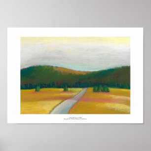 Póster Trayectoria impresionista moderna pacífica del