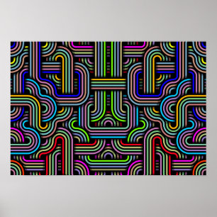 Póster Trayectorias tecnicolor