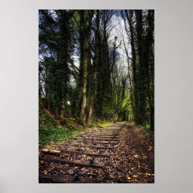 Póster Trazas ferroviarias abandonadas HDR (Frente)