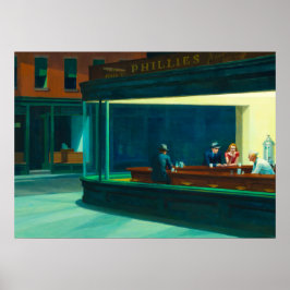 Póster Trazos nocturnos, 1942 por Edward Hopper