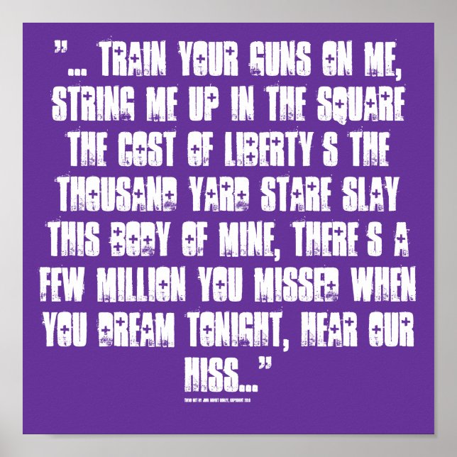 Póster Tread Not (Frente)