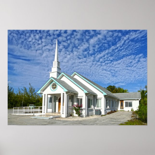 Póster Treasure Cay Church, Bahamas (Frente)