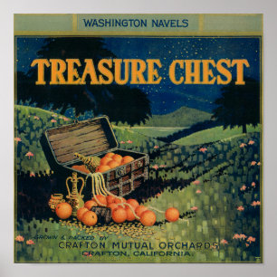 Póster Treasure Chest (field version) Orange Label