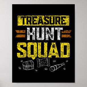 Póster Treasure Hunt Squad Hunter Tesoros Cazadores