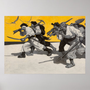 Póster Treasure Island, 1911 by Newell Convers Wyeth