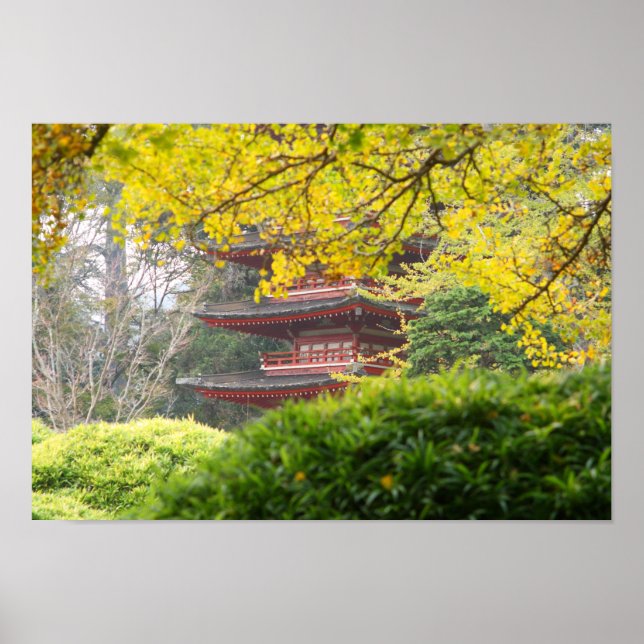 Póster Treasure Tower Pagoda, San Francisco (Frente)