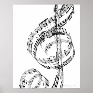 Póster Treble Clef