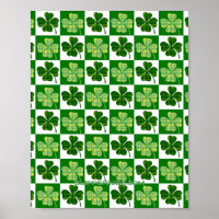 Trebol de cuatro hojas del día de San Patricio de