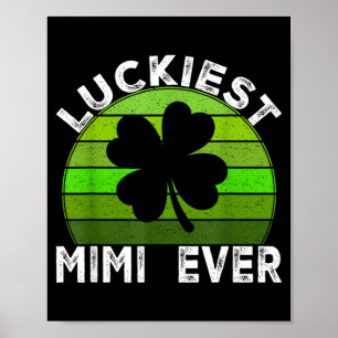 Póster Tréboles de la suerte de mimi día de san patricio