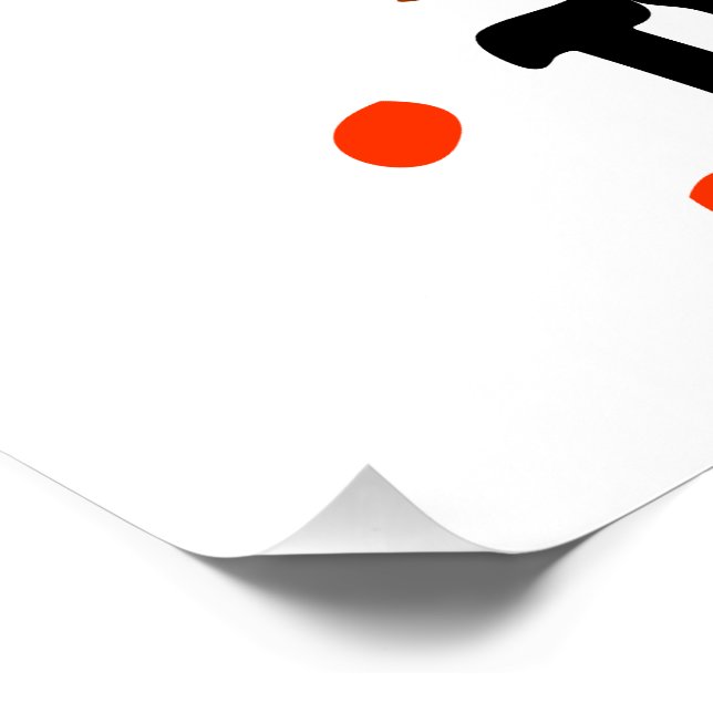 Póster Treck Trat Pumpkin Sonriente (Esquina)