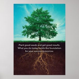 Póster Tree Inspiration - Success Motivational Poster