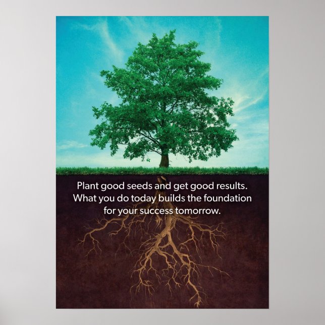 Póster Tree Inspiration - Success Motivational Poster (Frente)