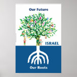 Póster Tree Menorah<br><div class="desc">El árbol representa al pueblo de Israel,  arraigado en la tradición judía,  representado por la menorah y el futuro optimista está moldeado por la sabiduría,  la tradición y la memoria.</div>