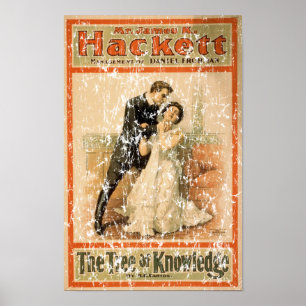 Póster Tree of Knowledge 1898- distressed
