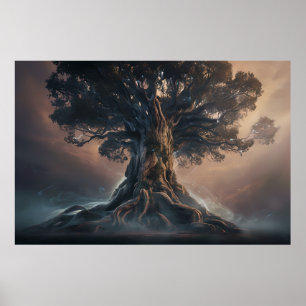 Póster Tree of Life - Dawn Edition Fantasy Poster