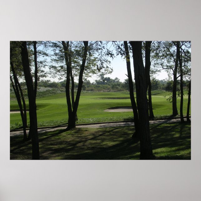 Póster Tree View Green Print (Frente)