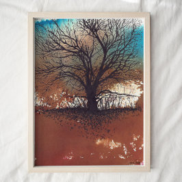 Póster Tree Watercolor Art Print