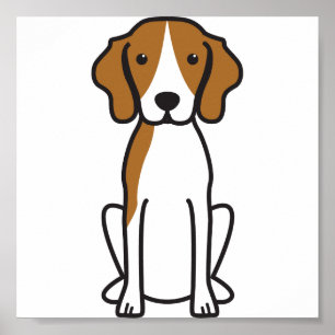 Póster Treeing Walker Coonhound Dog Personalizado