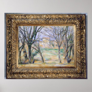 Póster Trees and houses, 1885-86