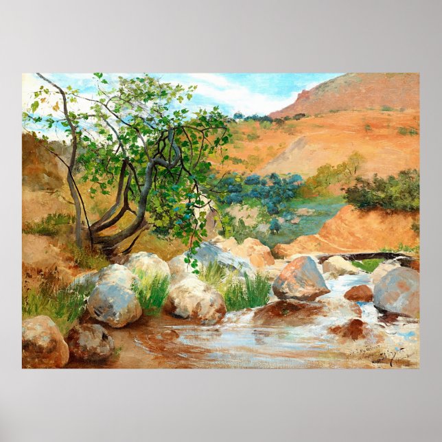 Póster Trees Rocks Mountain View (Frente)