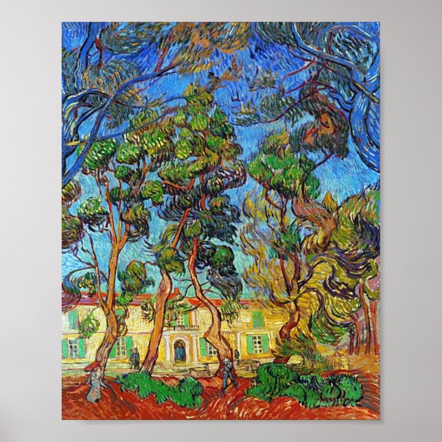 Póster Trees St-Paul Hospital Garden Van Gogh Bella Artes (Frente)