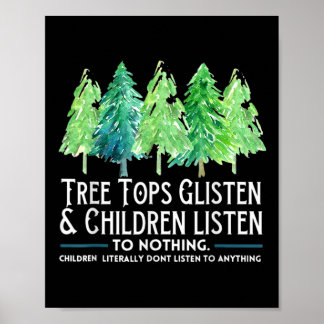 Póster TreeTops Ghear Y Los Niños No Escuchan Nada Ch