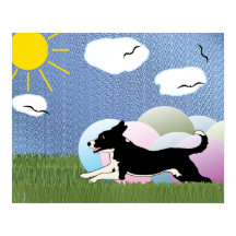 Treibball - Personalizado Happy Dog and Balls v4