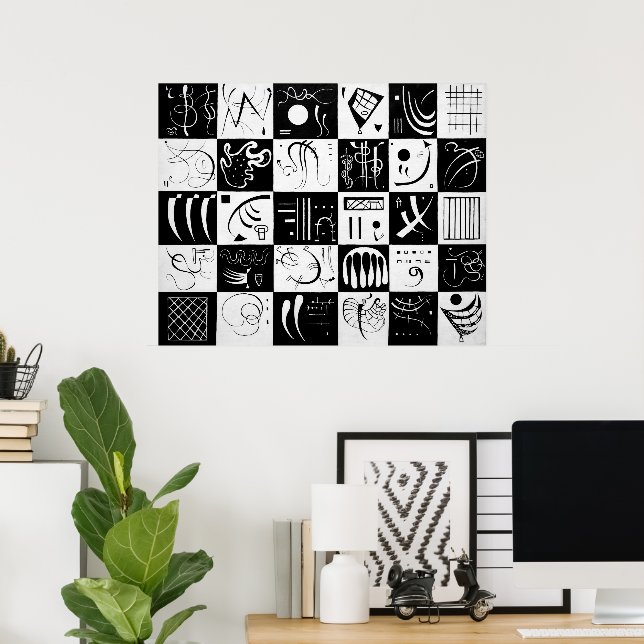 Póster Treinta | Wassily Kandinsky | (Oficina en casa)