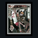 Póster "Tren a los pasajeros" Art Deco 1922<br><div class="desc">Pasajeros en tren, impresión Art Déco de 1922 para la revista Jugend. Se muestra 11x14. También disponible en tamaños de personalizado estándar 16x20, 8x10, así como.</div>