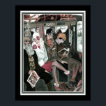 Póster "Tren a los pasajeros" Art Deco 1922<br><div class="desc">Pasajeros en tren,  impresión Art Déco de 1922 para la revista Jugend. Se muestra 11x14. También disponible en tamaños de personalizado estándar 16x20,  8x10,  así como.</div>