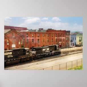 Póster Tren - Ahora llega a Roanoke Virginia