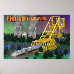 Póster Tren Atómico PTW sobre el Puente