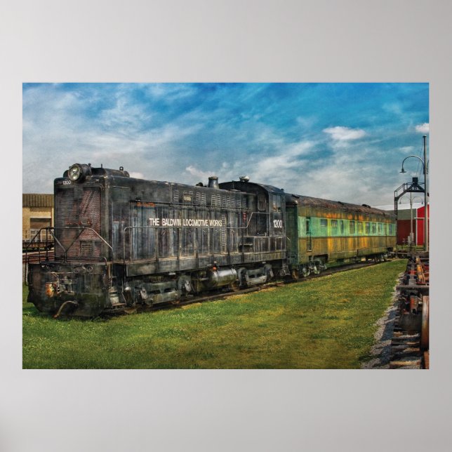 Póster Tren - Baldwin Locomotive Works (Frente)