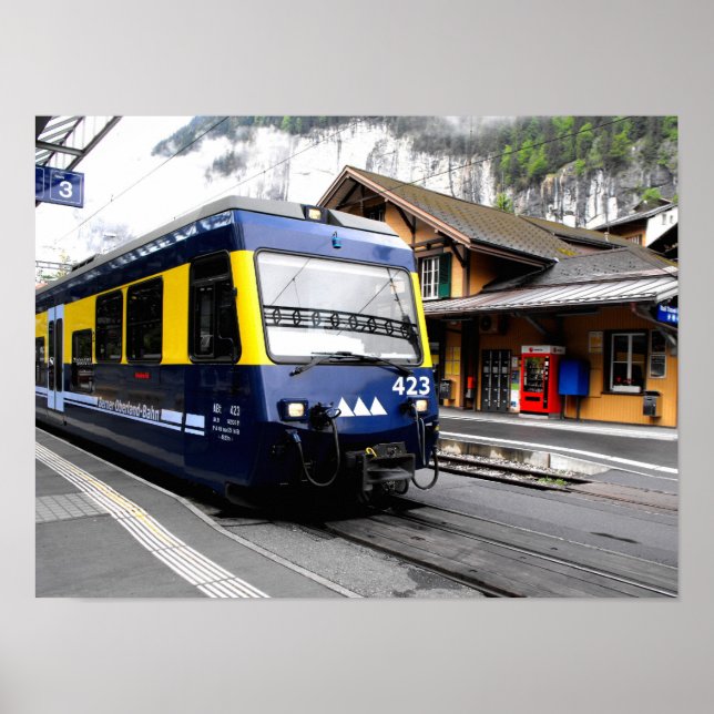Póster tren Berner Oberland bahn (Frente)