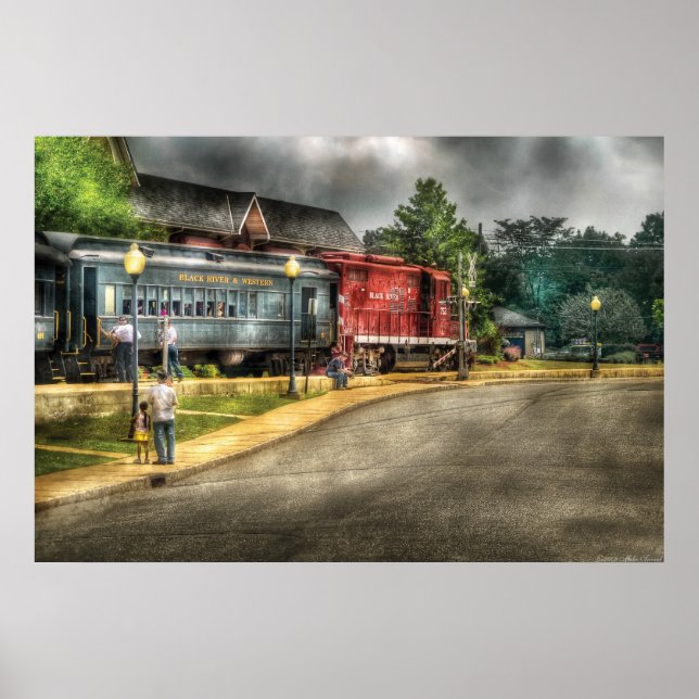 Póster Tren - Black River Western (Frente)
